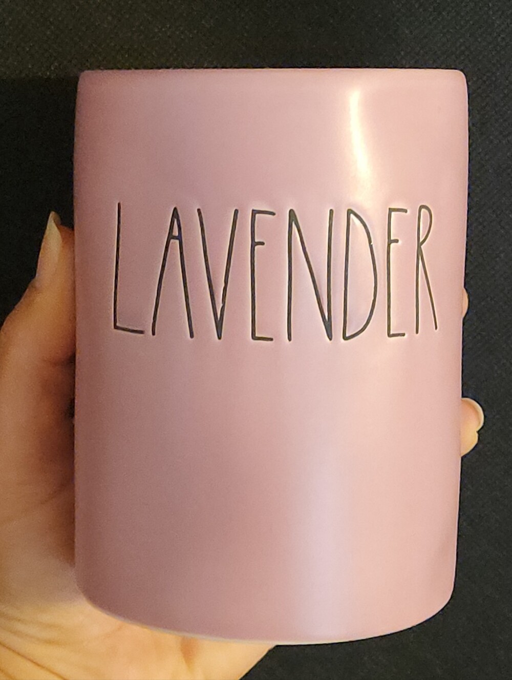 Rae Dunn Lavender Candle And Jar Never Used Some Scratching On Wax